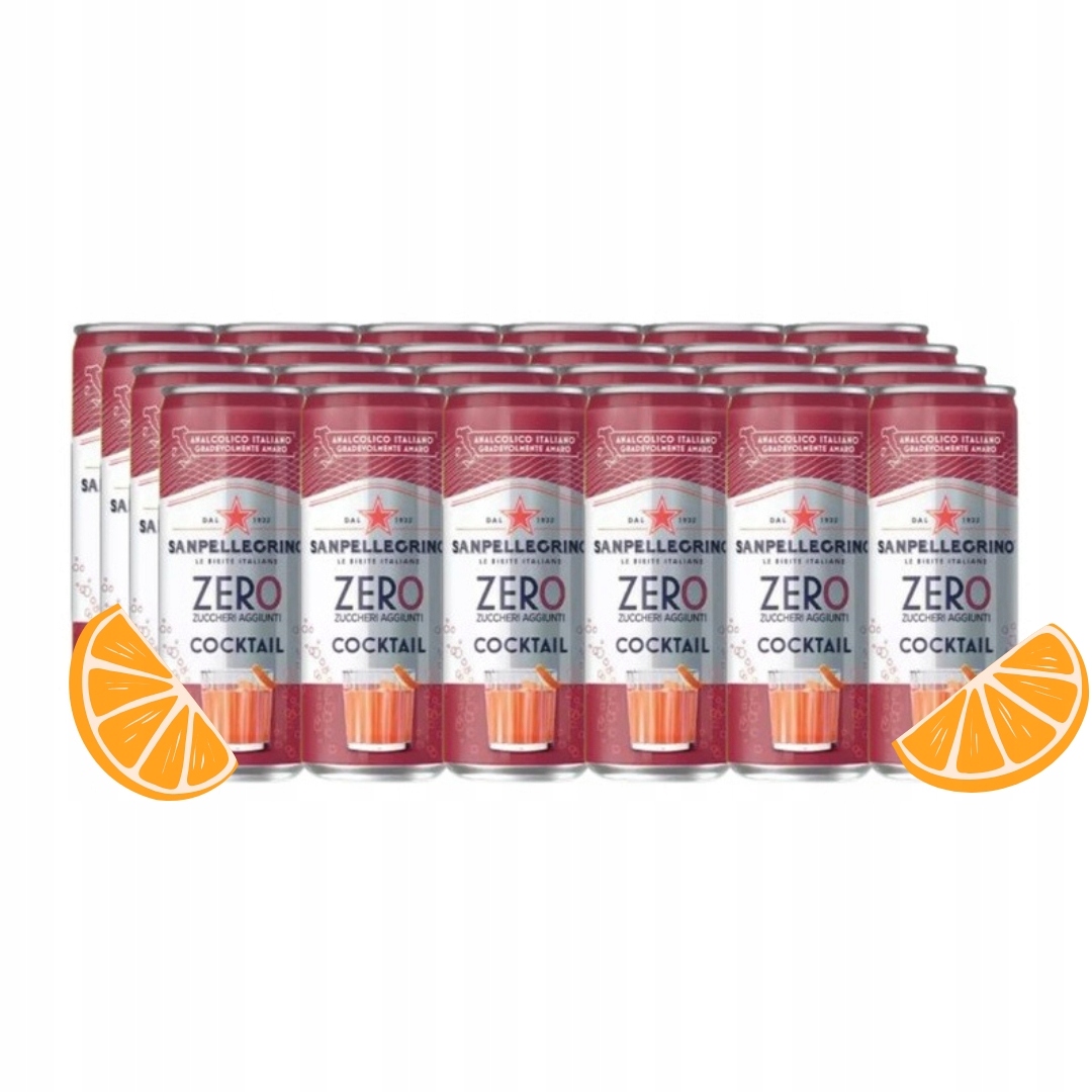 San Pellegrino Cocktail Zero 330ml Zestaw 24 sztuki