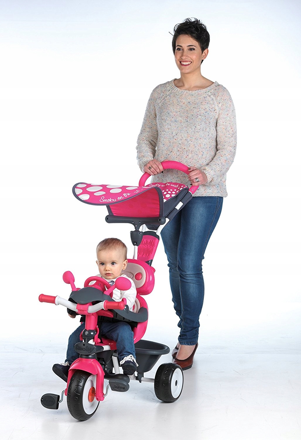 Smoby Trójkołowy Rowerek 4w1 BABY DRIVER COMFORT Model trójkołowy