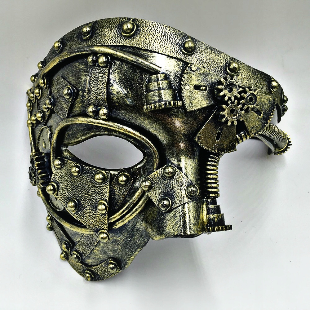 MASKA STEAMPUNK NA PÓŁ TWARZY MASZYNA PAROWA ROBOT Kod producenta Steampunk Mask