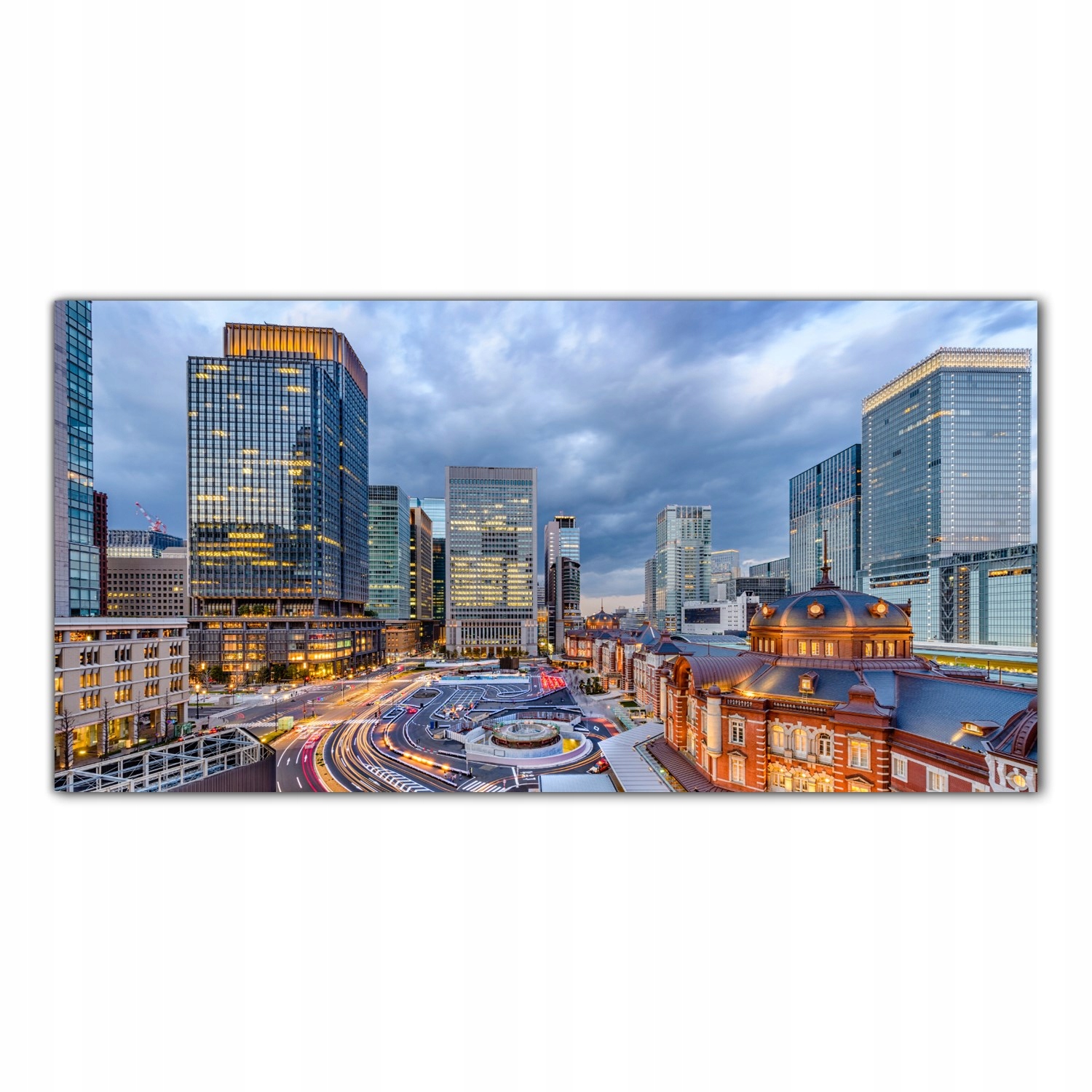 Japonsko Město Budovy 120x60 cm Panely do kuchyně
