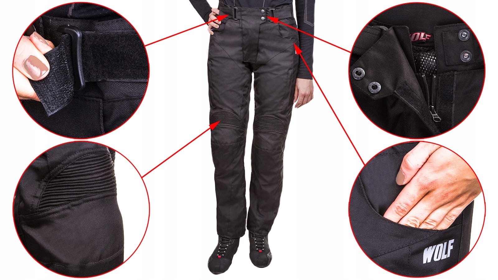 DAMSKIE WYGODNE SPODNIE WOLF EXPLORER r L PODPINKA Producent Wolf