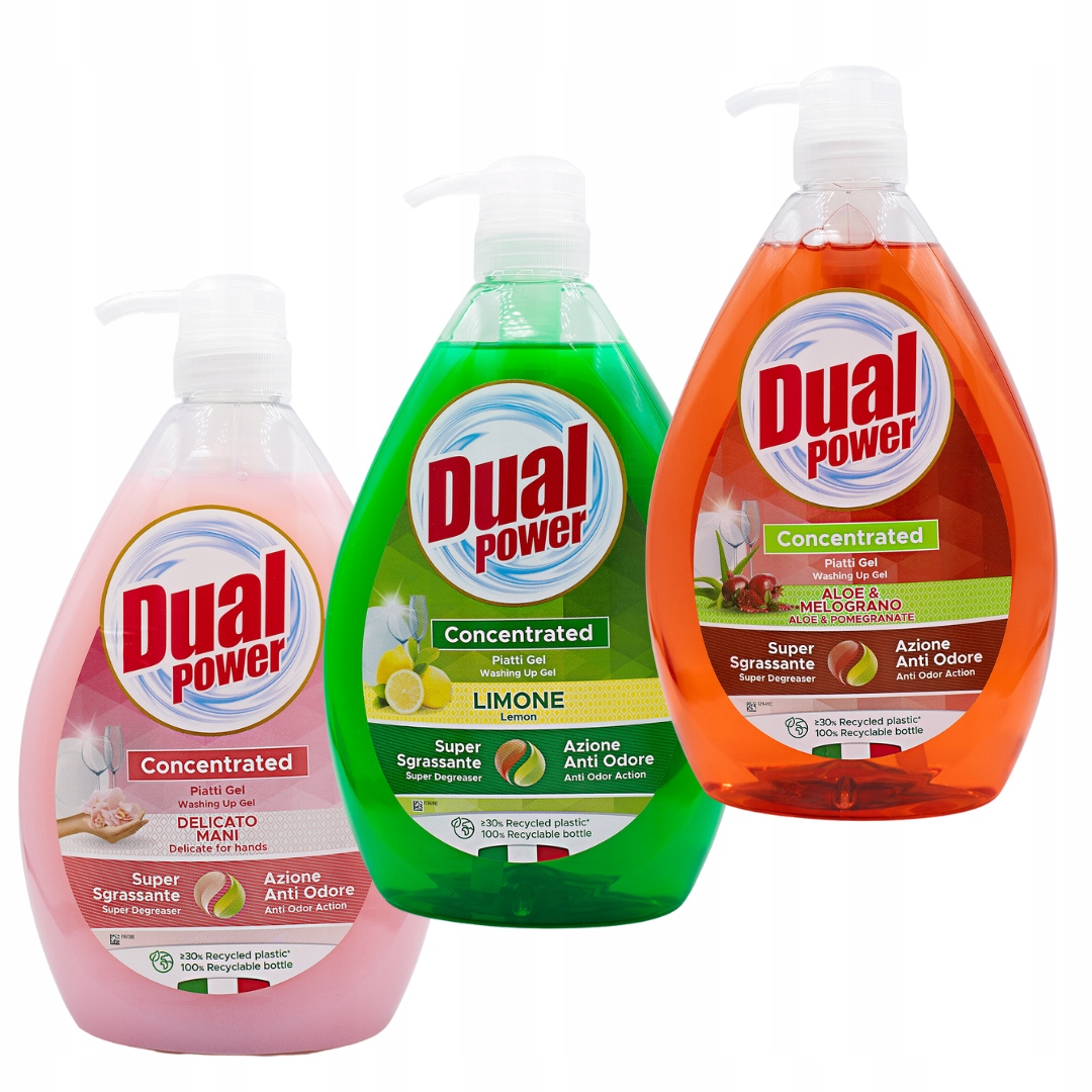 Levně Tekutý prostředek na mytí nádobí Dual Power 3 l