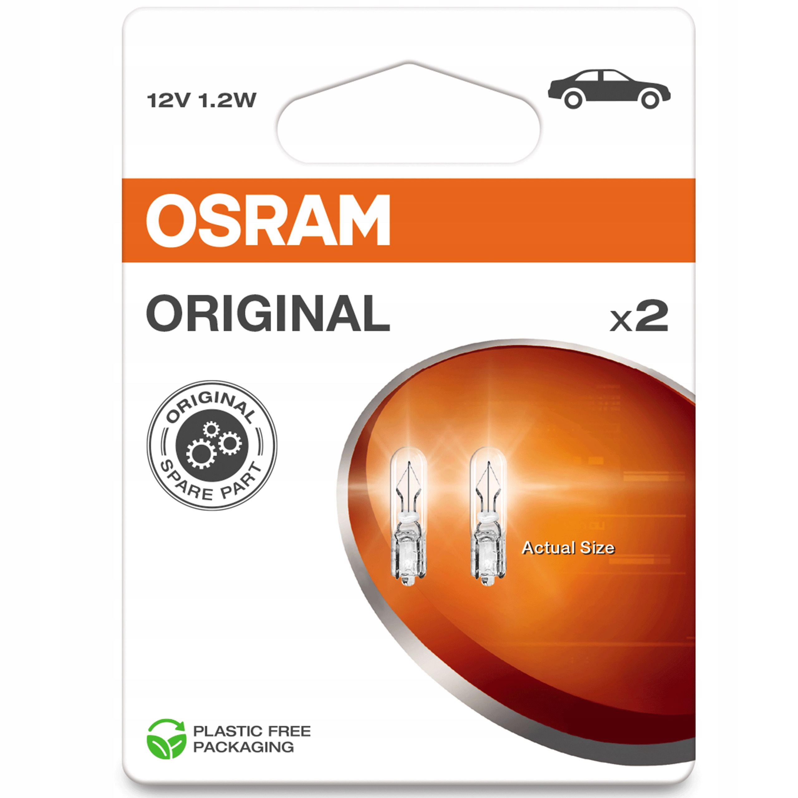 Osram Oryginal W1,2W Żarówki Samochodowe