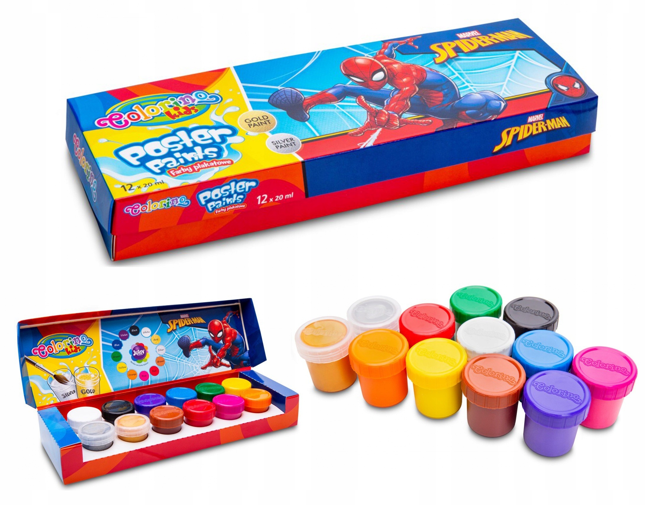 

Farby plakatowe Spiderman Colorino