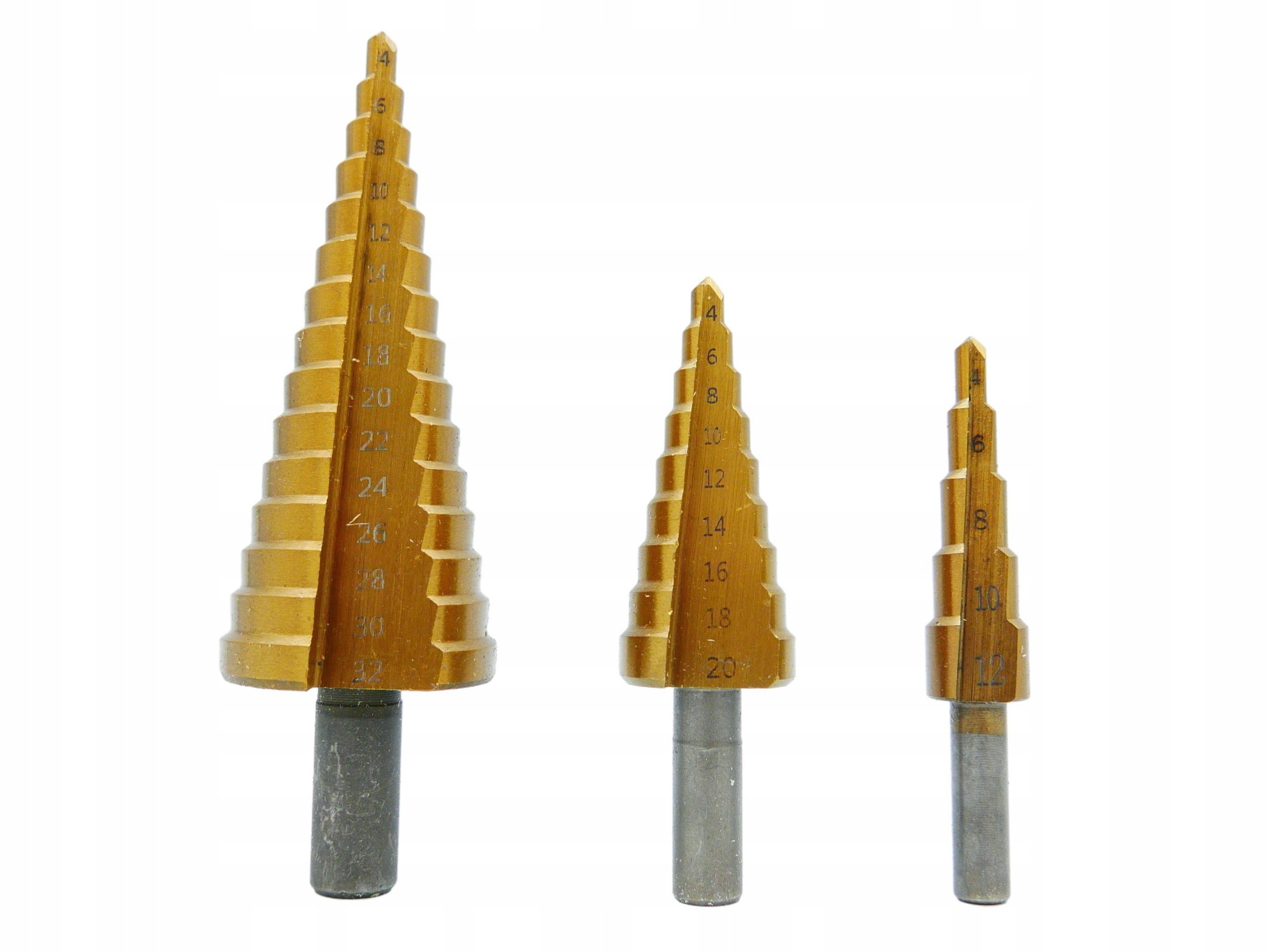 WIERTŁA WIERTŁO STOPNIOWE STOŻKOWE 4-32 TYTAN-3EL. Marka Silver