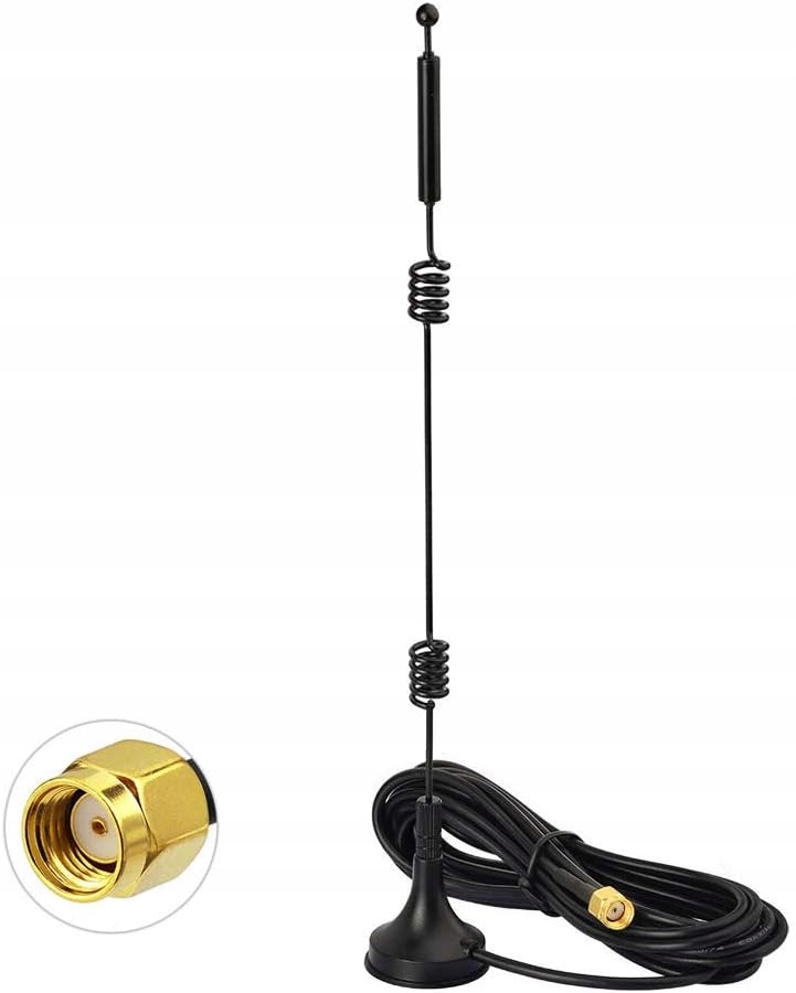Antena WiFi Bingfu 9dBi MIMO RP-SMA Dwuzakresowa 2.4/5.8 GHz 2 Sztuki