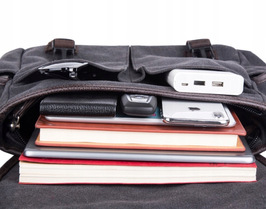 TORBA MĘSKA na ramię do pracy, szkoły A4 canvas+ GRATIS :) Marka inna