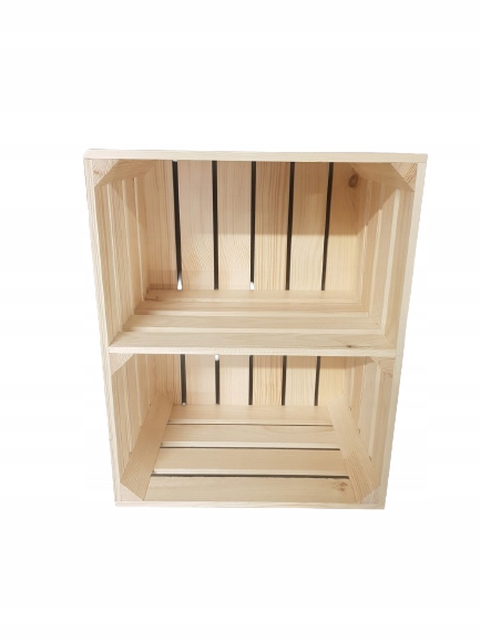 

Skrzynka drewniana 50x40x30 z półką Producent