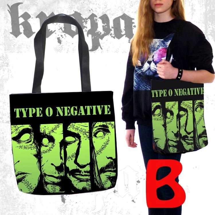 Torba na ramię TYPE O NEGATIVE FullPrint WZORY! Typ inny