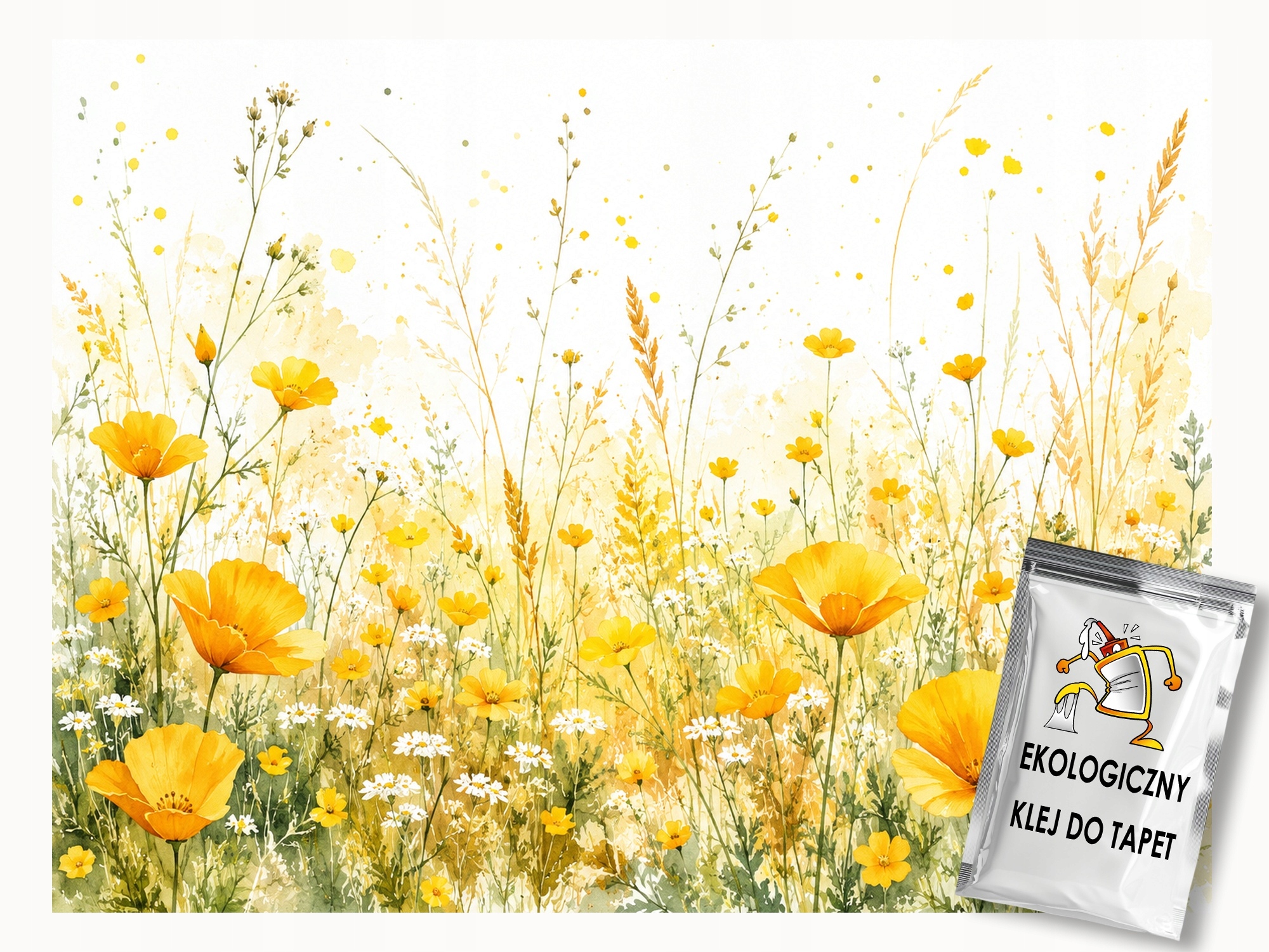 Fototapeta Flizelina Příroda Zahrada Louka Žluté Květy Léto 200x140 110g