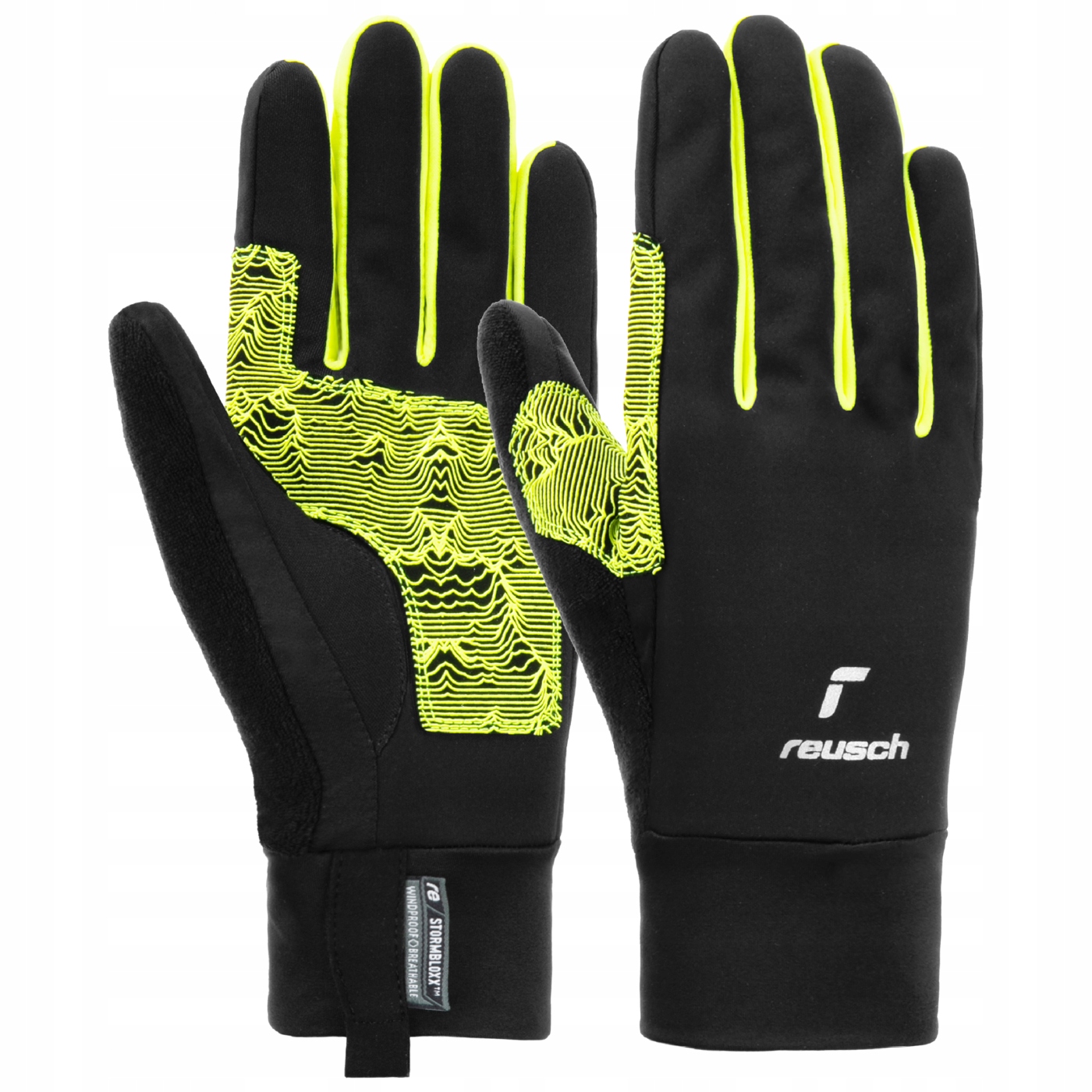 Rękawice Reusch Arien Stormbloxx Rower Nordic Narty XC black lime 9 L