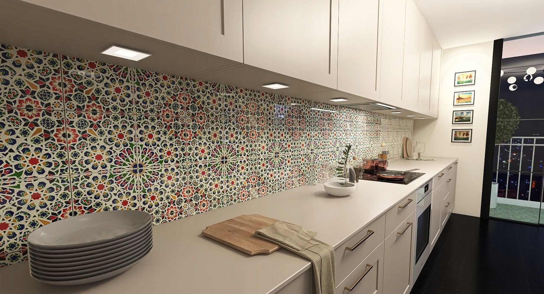 Płytki Łazienkowe Marokańskie Ścienne Dekor 20x20 Różne wzory - Mattullah Szerokość produktu 20 cm