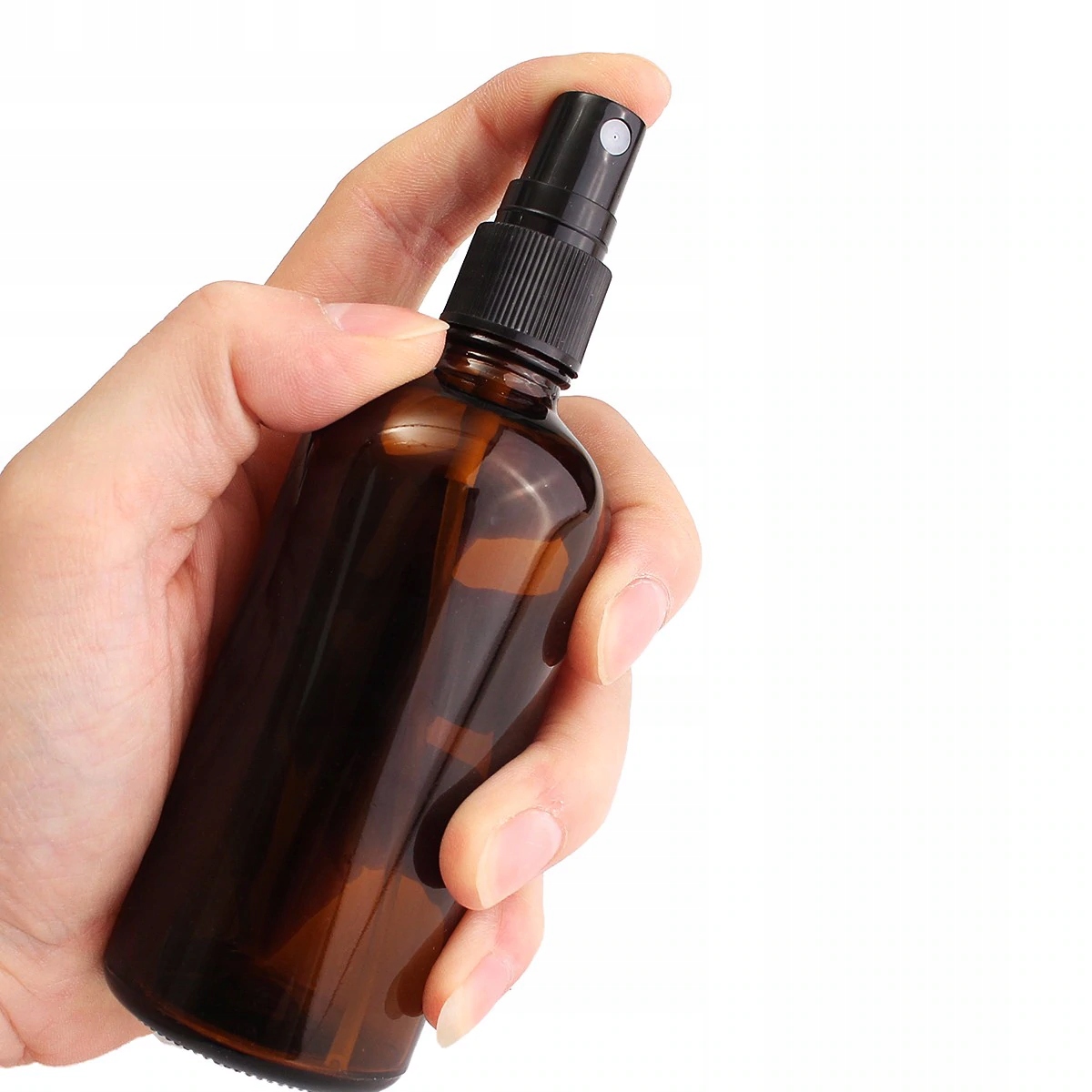 

Butelka Szklana Brązowa 100ml Z Atomizerem Czarnym