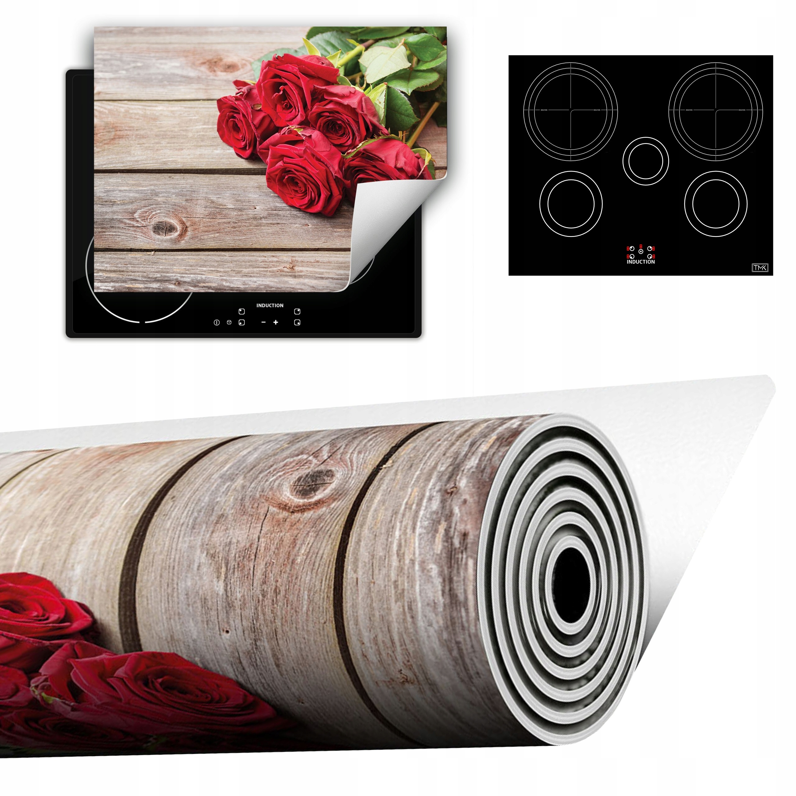 Vinylová Podložka Do Kuchyně Více Místa 70x52 Růže dřevo