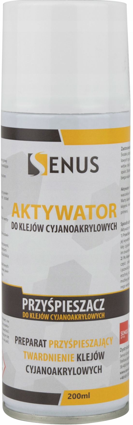 

Senus Aktywator Kleju Cyjanoakrylowego 200ml