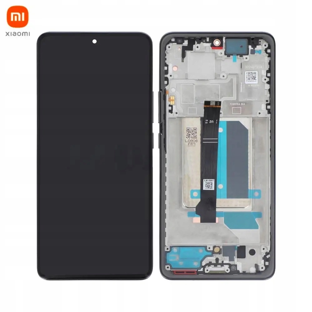 Wyswietlacz Xiaomi Redmi Note 14 Pro Plus 5G Oryginał Ramka Czarna