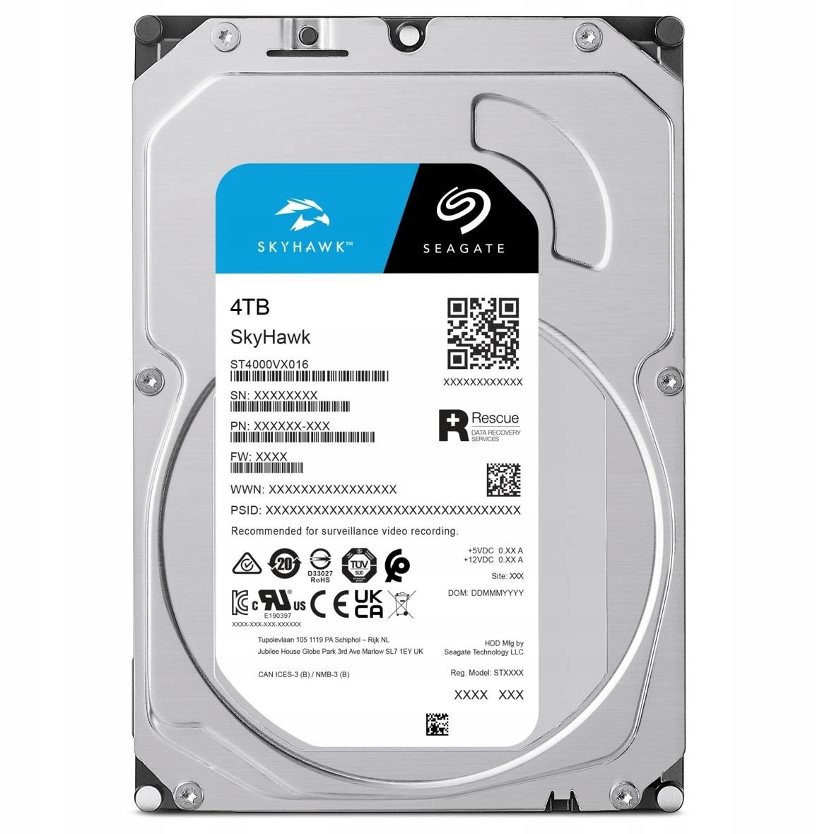 Hdd Disk 3.5" Seagate ST4000VX016 4TB 5900RPM