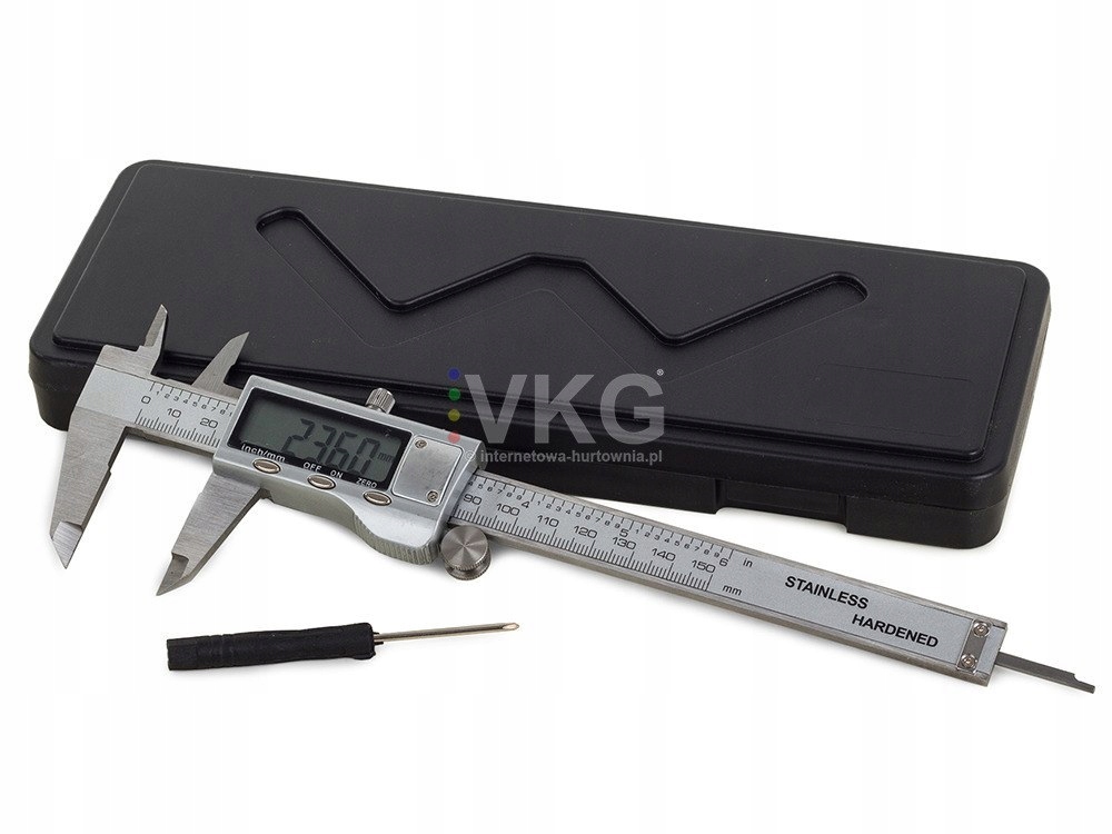 Suwmiarka cyfrowa elektroniczna LCD metalowa L150 EAN (GTIN) 5905172210057