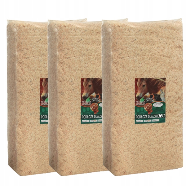 Levně Piliny pro hlodavce 3x9KG pro křečka králíka 200L