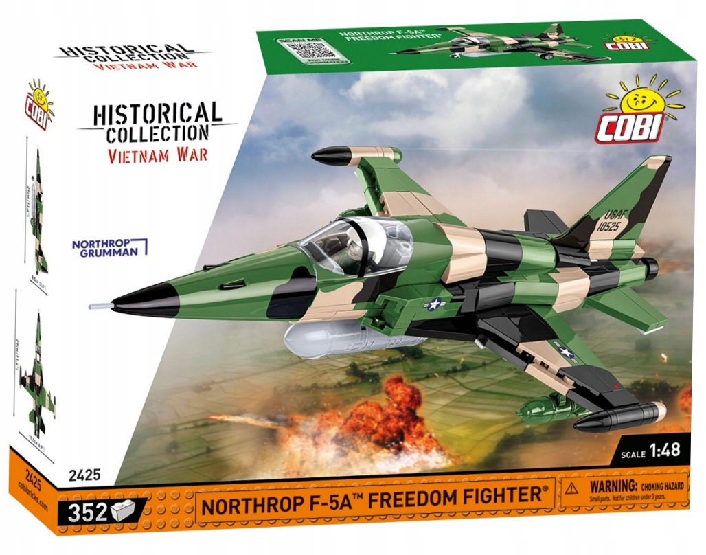 Klocki Cobi 2425 Samolot Northrop F-5A Freedom Fighter Wojna w Wietnamie