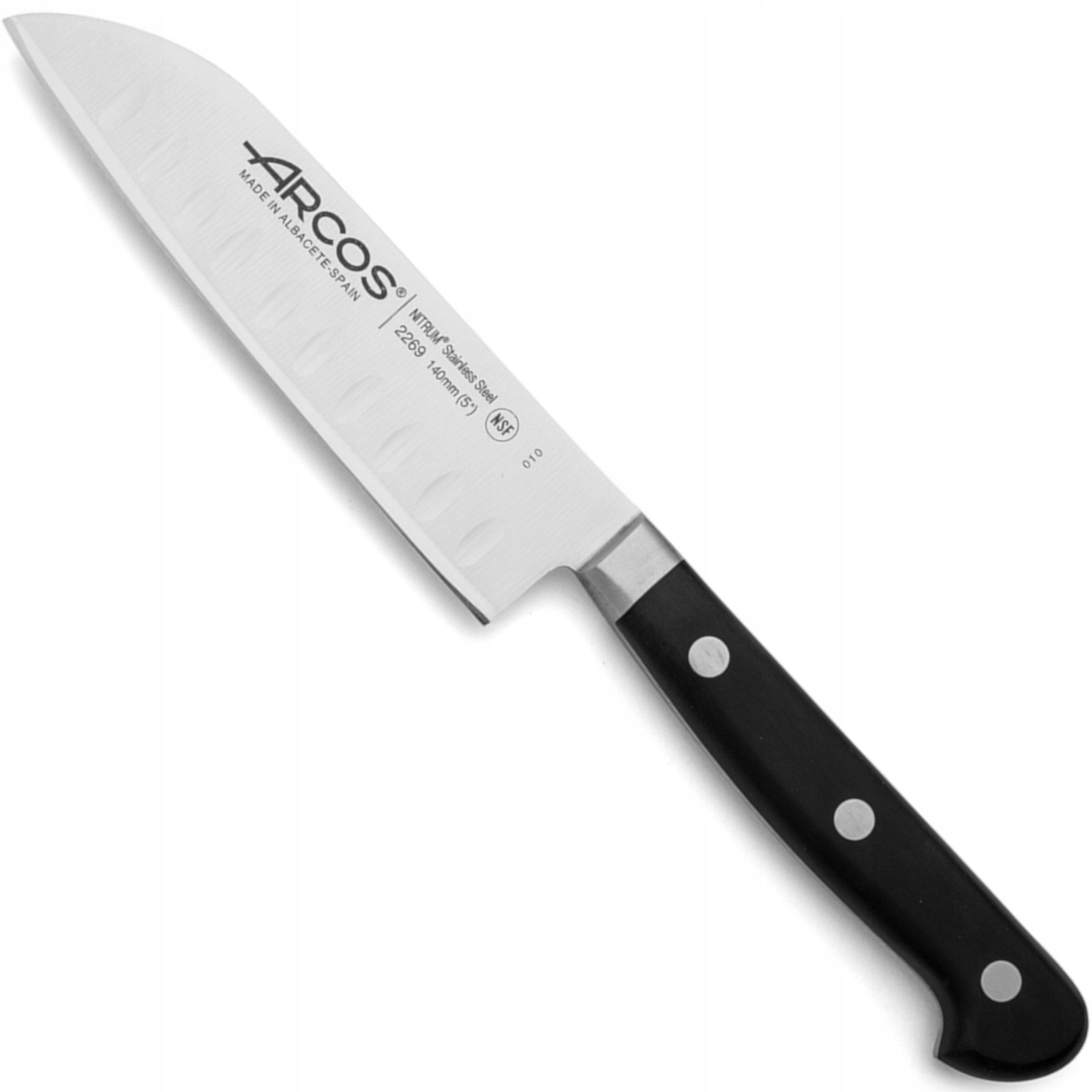 Nôž Santoku s guľovým výbrusom Ópera, dĺžka 140/262 mm