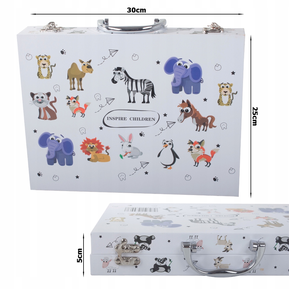 Zestaw artystyczny do malowania w walizce 64 szt Kolor Wielokolorowy