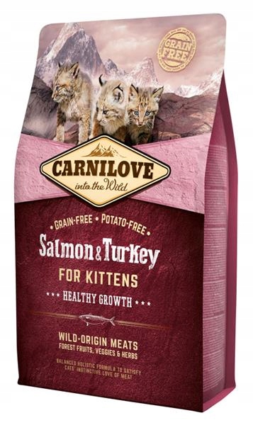 Levně Krmivo Carnilove Kitten Healthy Growth Salmon & Turkey 2kg