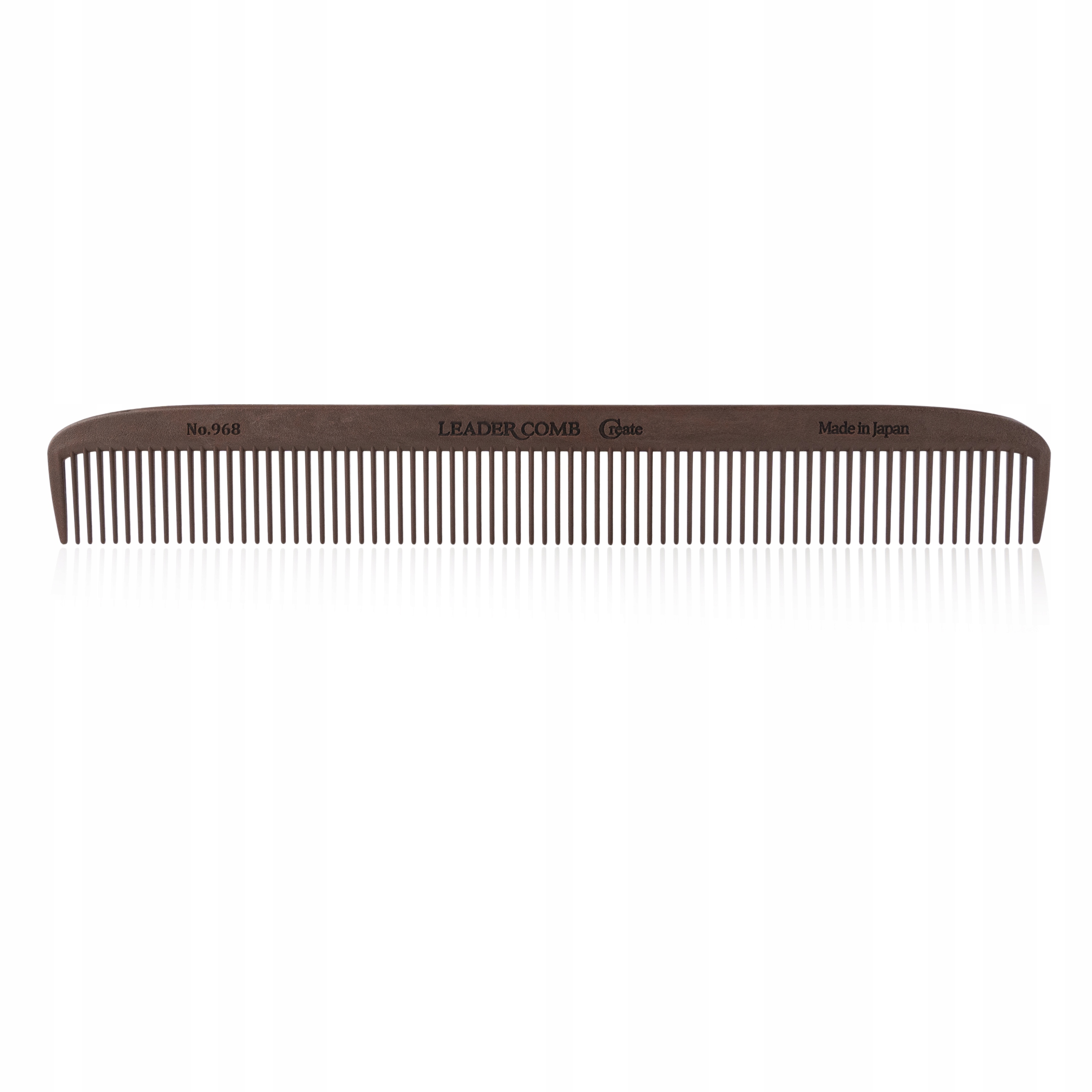Karbonový kadeřnický hřeben Leader Comb Carbon 968 Brown (hnědý)