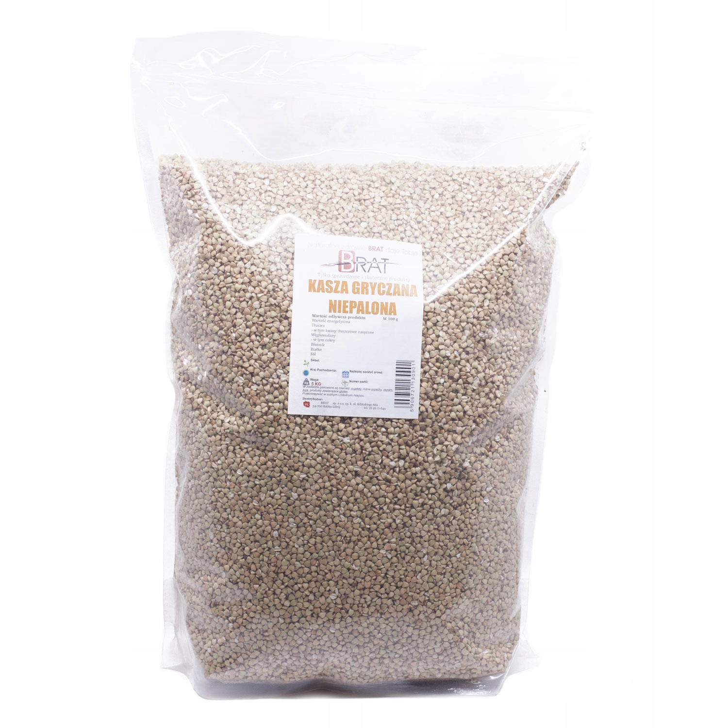 Levně 2X Brat Nepražená pohanková kaše 5 kg