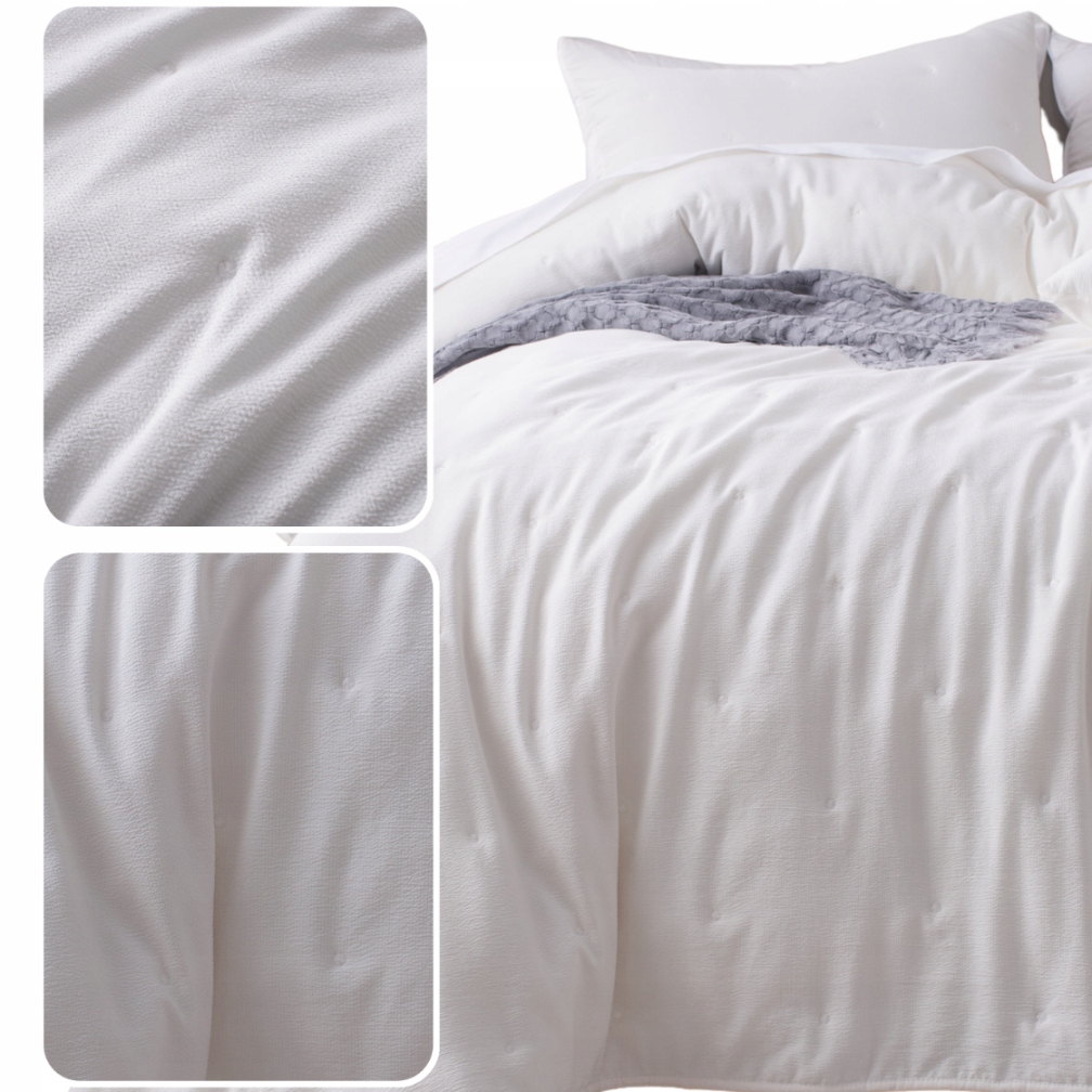 Pikovaný Přehoz Teplá Deka Na Postel Pohovka Pled 200x220 Dotta Krém