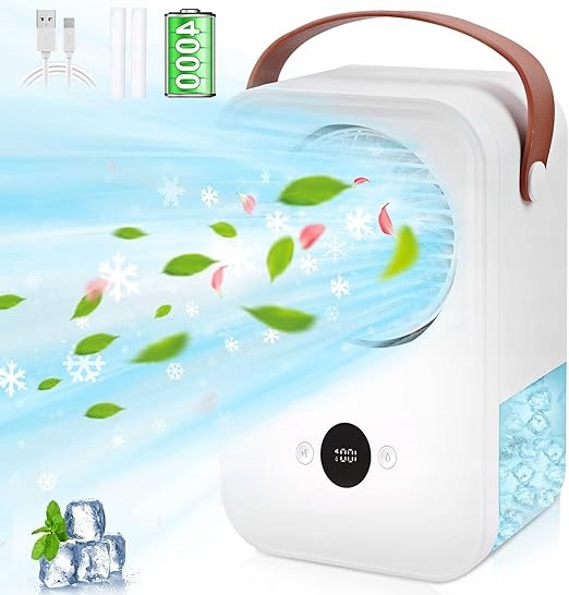 Zvlhčovač Ventilátor Větrák Přenosná Mini Klimatizace