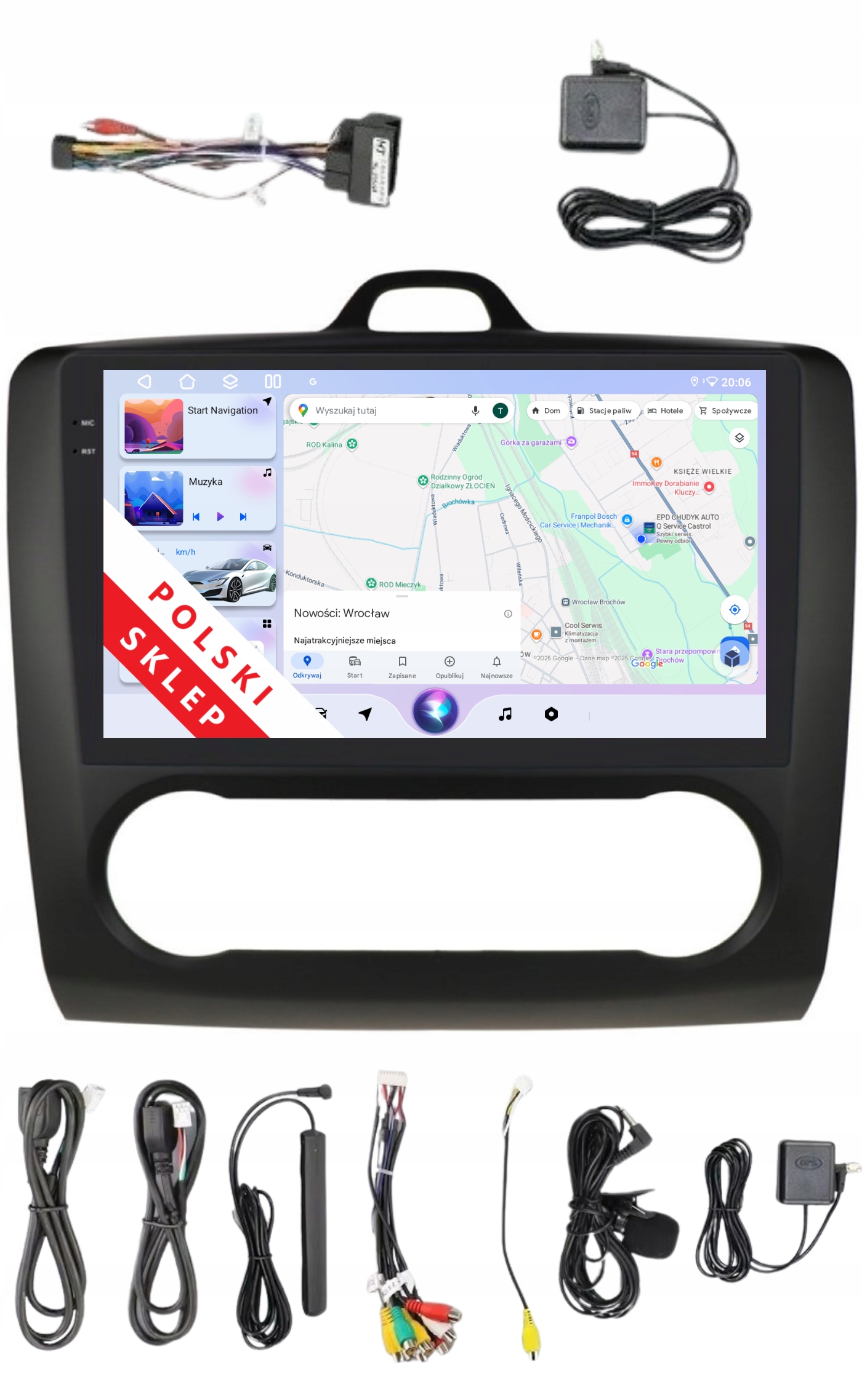 Navigácia Rádio 2DIN Android Ford Focus MK2 2 II 3/32 Gb Dsp Carplay Lte