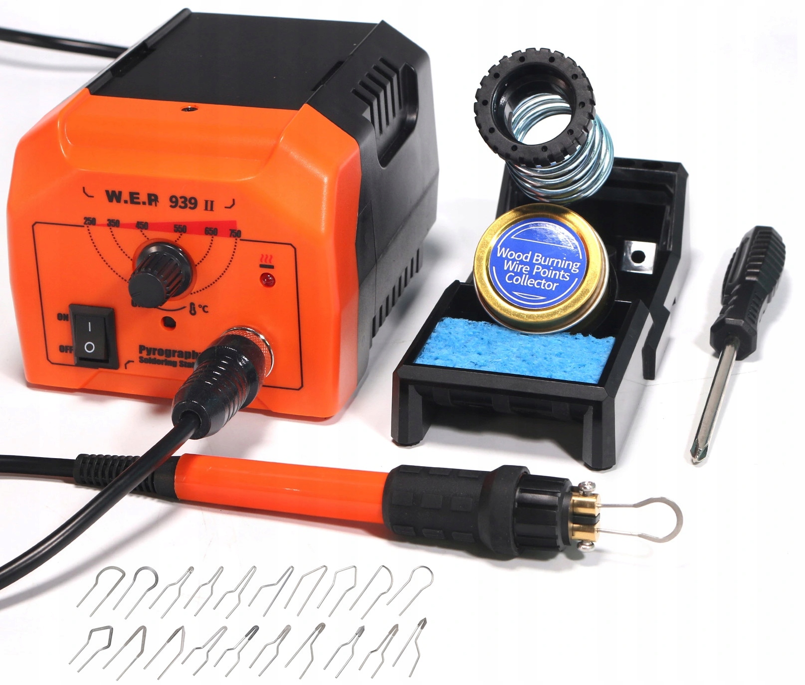 Pirograf, wypalarka HOTAIR WEP 939-II do drewna, skóry 21el