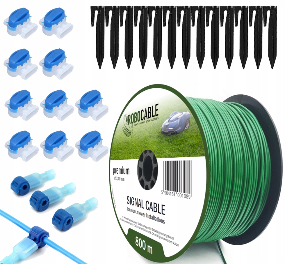 Kábel Obmedzovací kábel pre kosačku Sada 800 m Špendlíky Robocable 3,4 mm