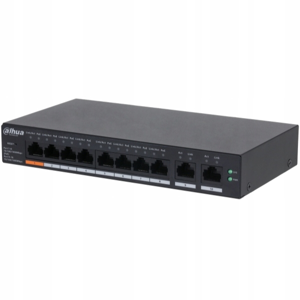 Switch Poe CS4010-8GT-60 8-PORTOWY Dahua