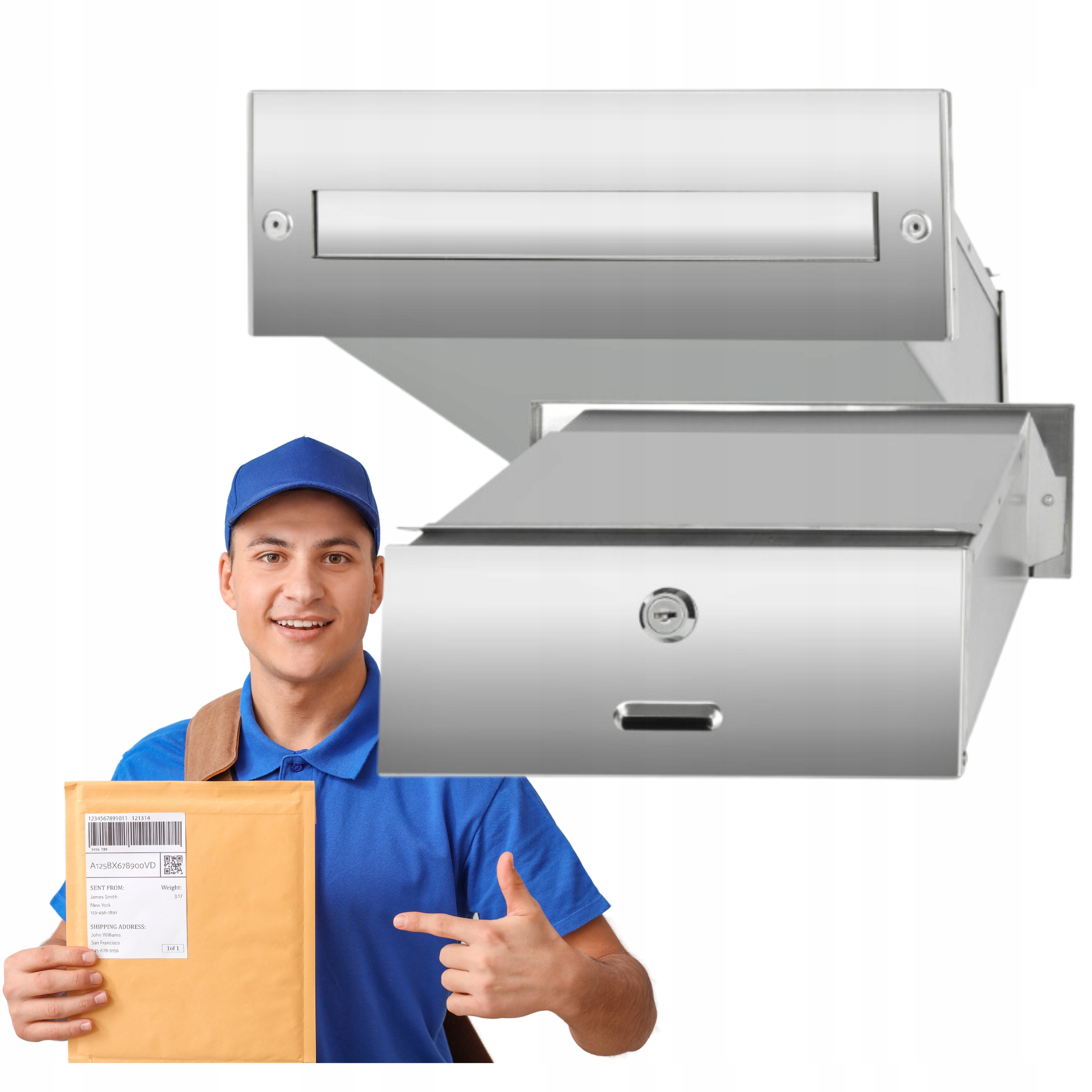 Poštovní Schránka Pro Zazdění Poštovního Nerezového Vhazovače