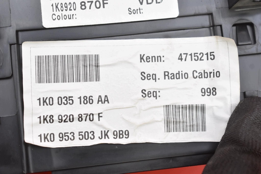 dials dials EU 1K8920870F VW SCIROCCO 3 III 1.4 TSI 160 KM 08-14