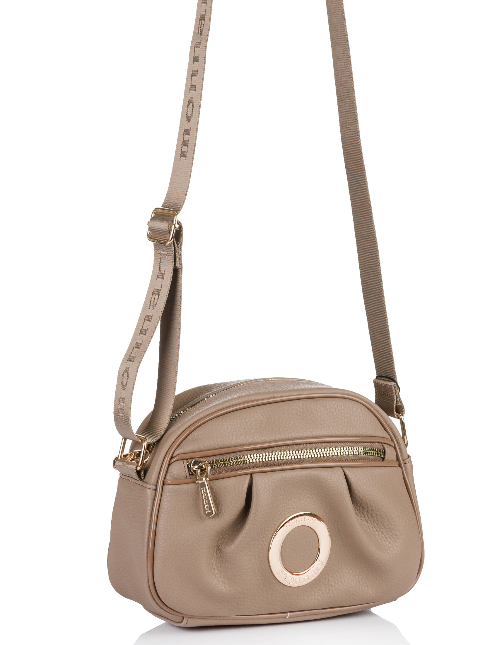 TOREBKA KUFEREK LISTONOSZKA MONNARI PREMIUM Beżowa z kieszonką Model MONNARI LISTONOSZKA NOWA KOLEKCJA 2024 BAG5630-015