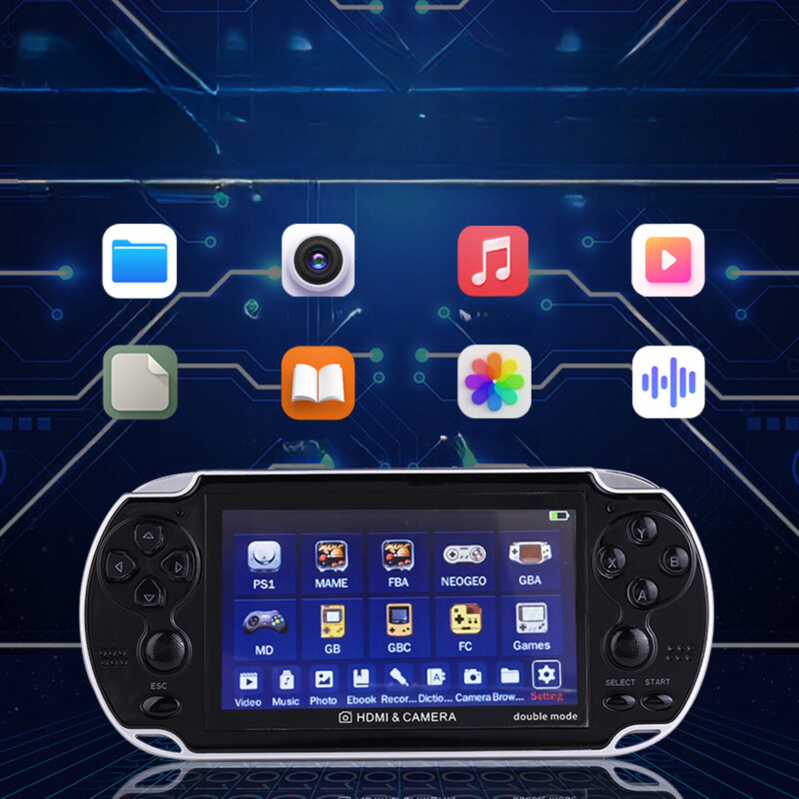 KONSOLA PRZENOŚNA do GIER X7 APARAT RETRO MENU PL Informacje o bezpieczeństwie CE