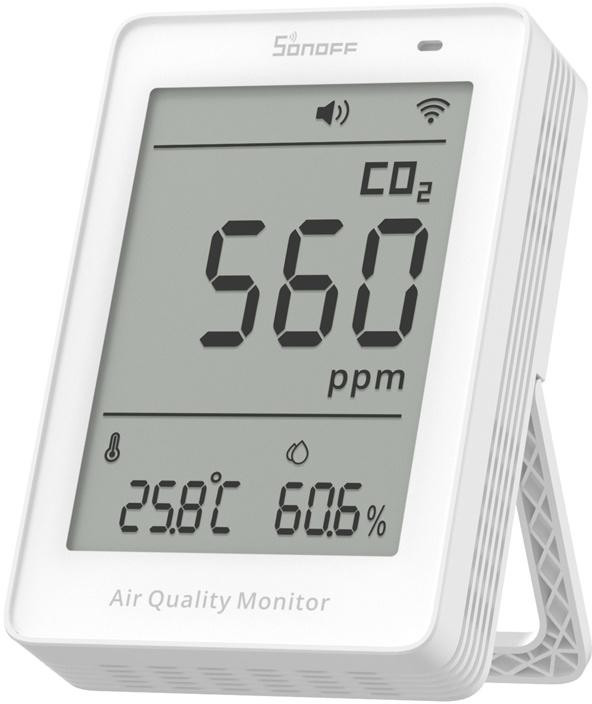 Měřič kvality vzduchu WiFi LCD Sonoff AirGuard CO2 SAWF-08P