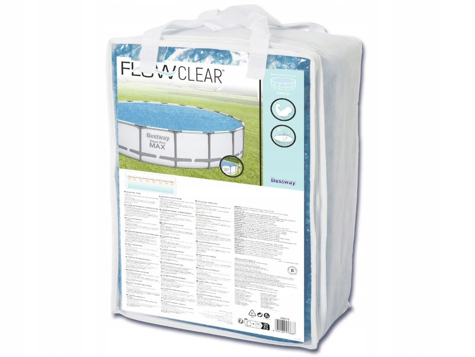 Solární krycí plachta bazénu 549 Cm B58173 18687