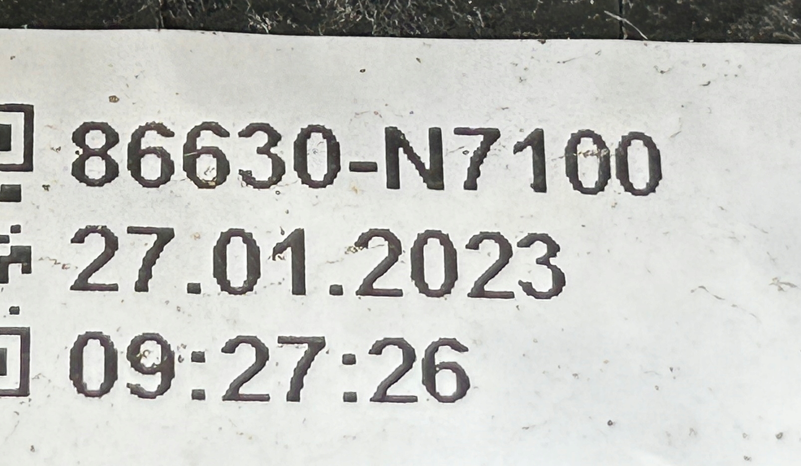 bumper support rear part HYUNDAI TUCSON IV 86630-N7100