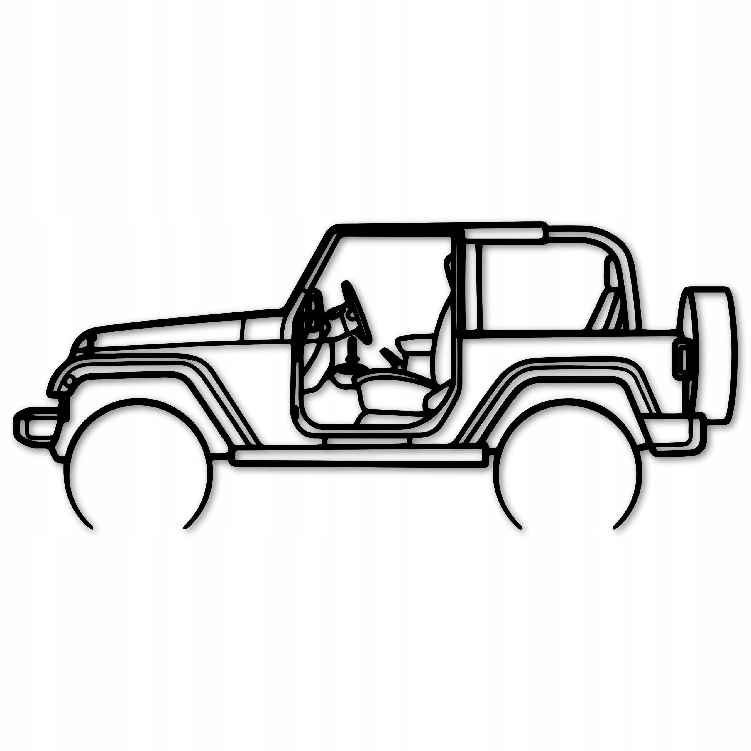 Ažurový Obraz Automobil Jeep Wrangler d8 Rubicon Obrazy Na Zeď 80 cm