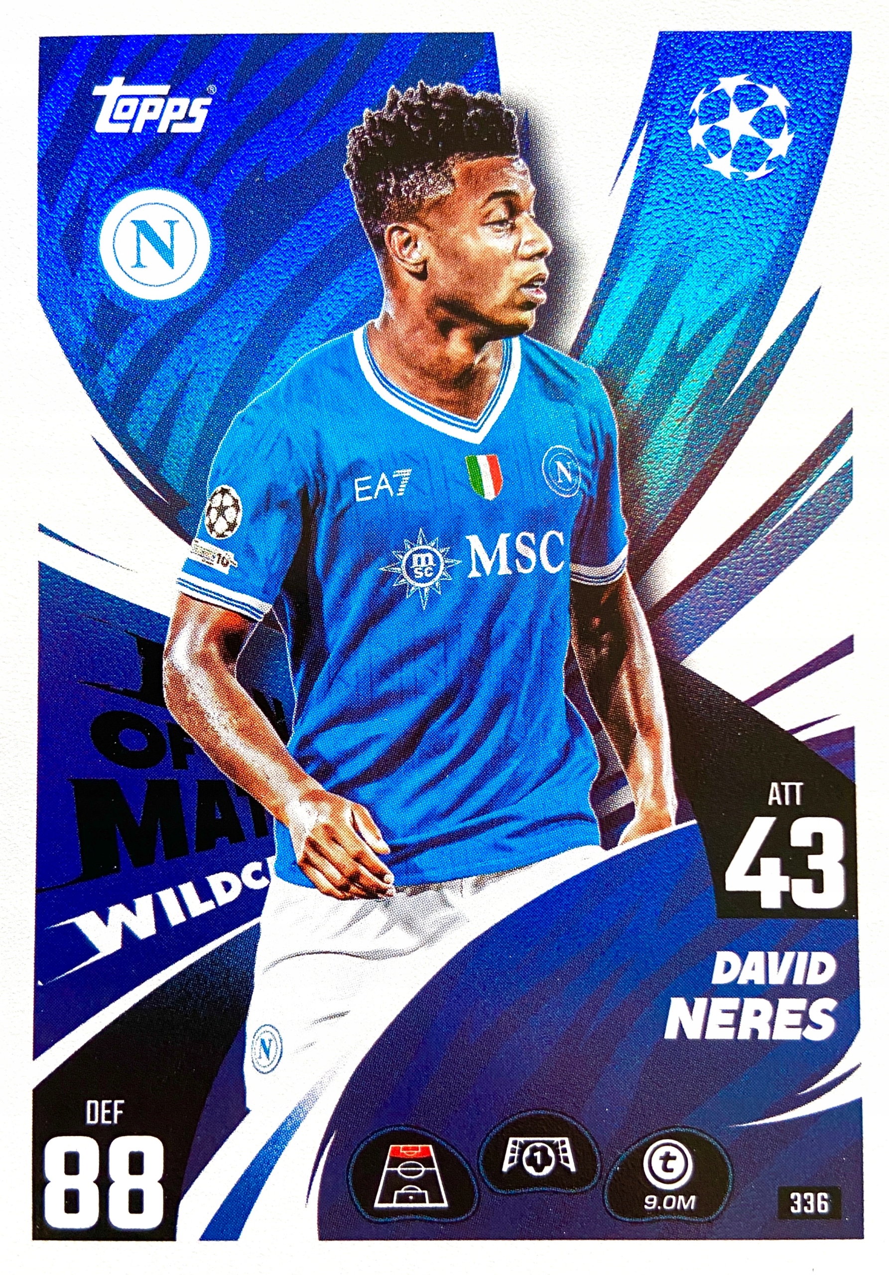 Match Attax Ucl 2025/26 2026 Man Of The Match 336 David Neres Napoli