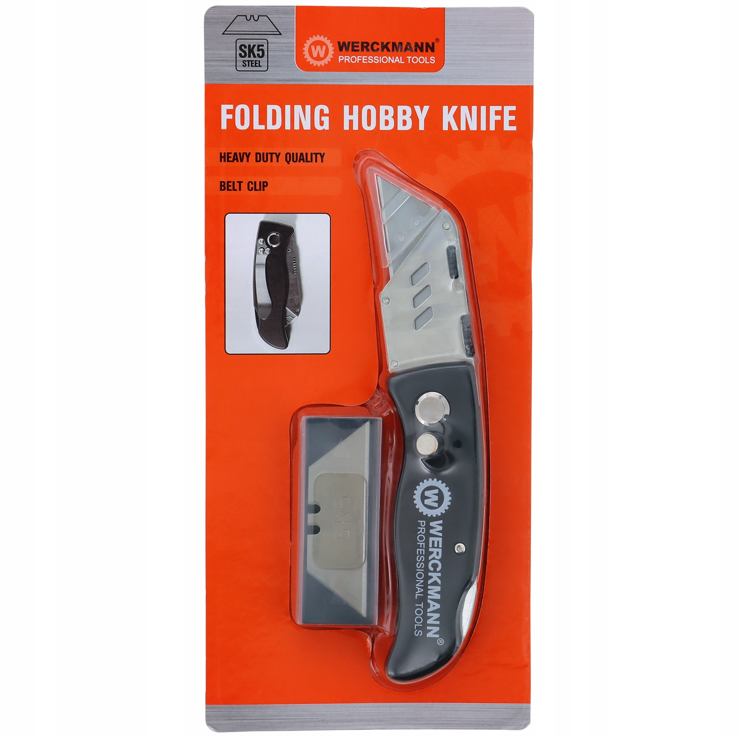 

Werckmann Nóż Składany Z Ostrzem Trapezowym Czarny