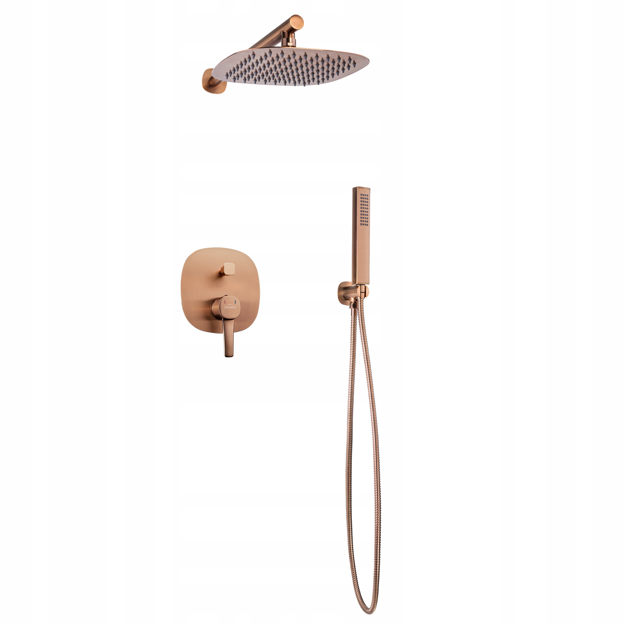 Invena Podomietkový set s 2-funkčnou batériou Glamour meď, BS-02-014-V.