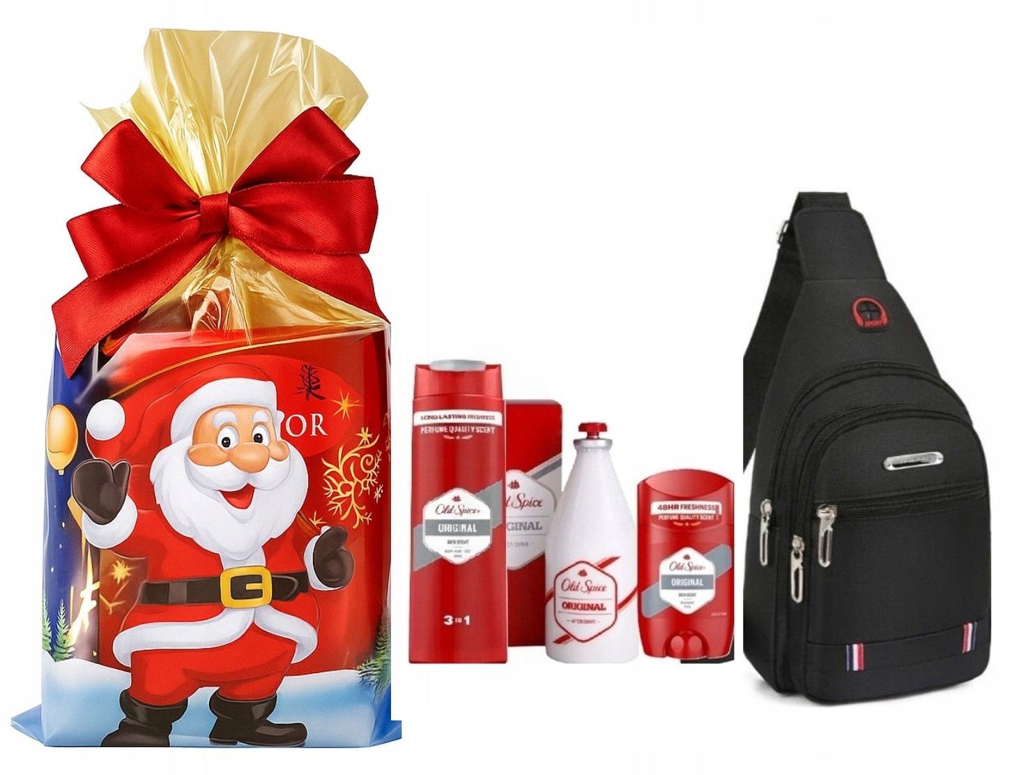 Old Spice Original 4v1 sada s ledvinkou dárek pro Muže k Vánocům Mikuláši