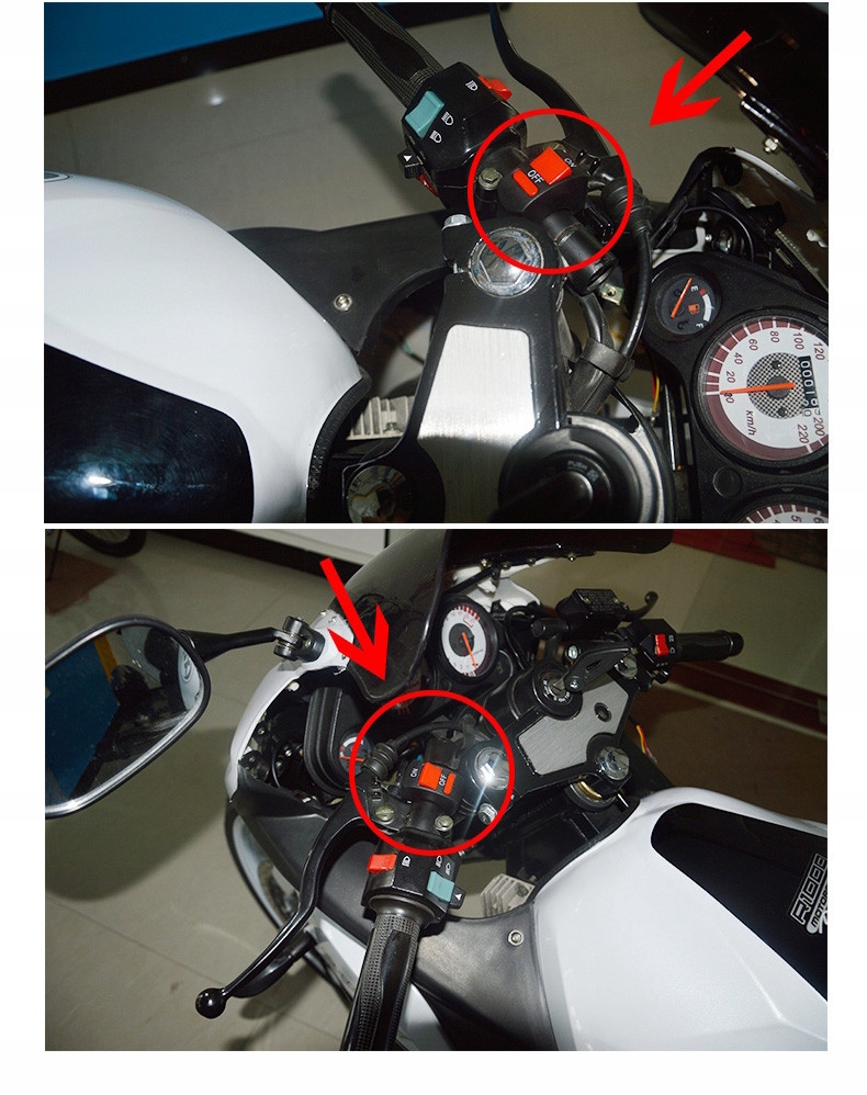 Przełącznik świateł zapłonu do motocykla quada Dopasowanie do pojazdu produkt uniwersalny
