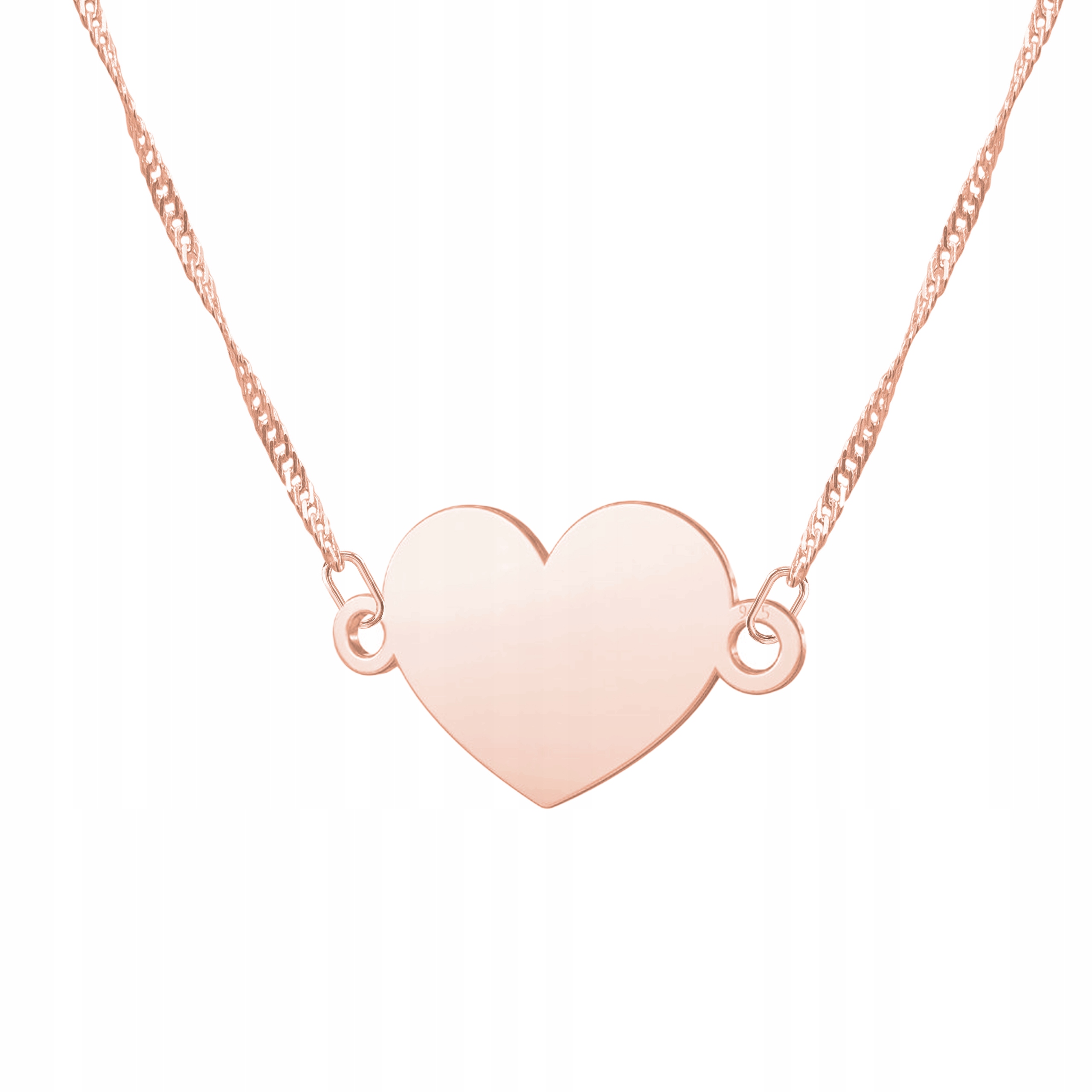 Řetízek zlatý náhrdelník 925 Srdce Srdíčko