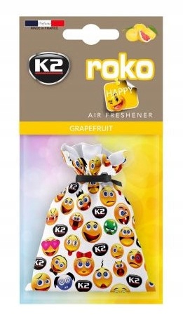 K2 ROKO ZAPACH SAMOCHODOWY WORECZEK GREJPFRUT 25G